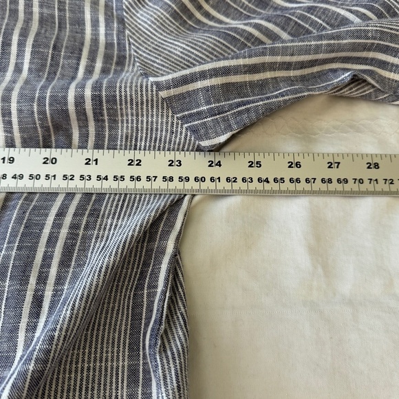 Black‎ Tape_ Women's Purplish-Gray Rayon/Linen Long Sleeve Button Up Shirt Large - Picture 12 of 15